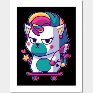 CatSoki Unicorn Posters and Art